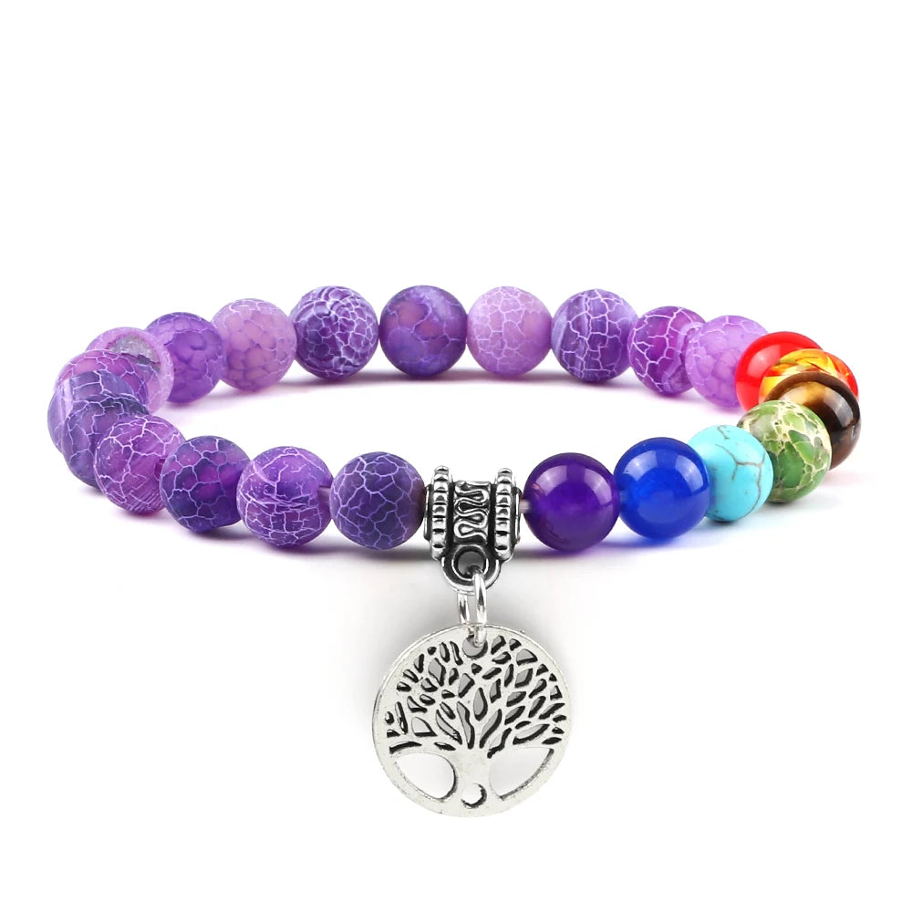 Bracelet perles Chakra - Unisexe