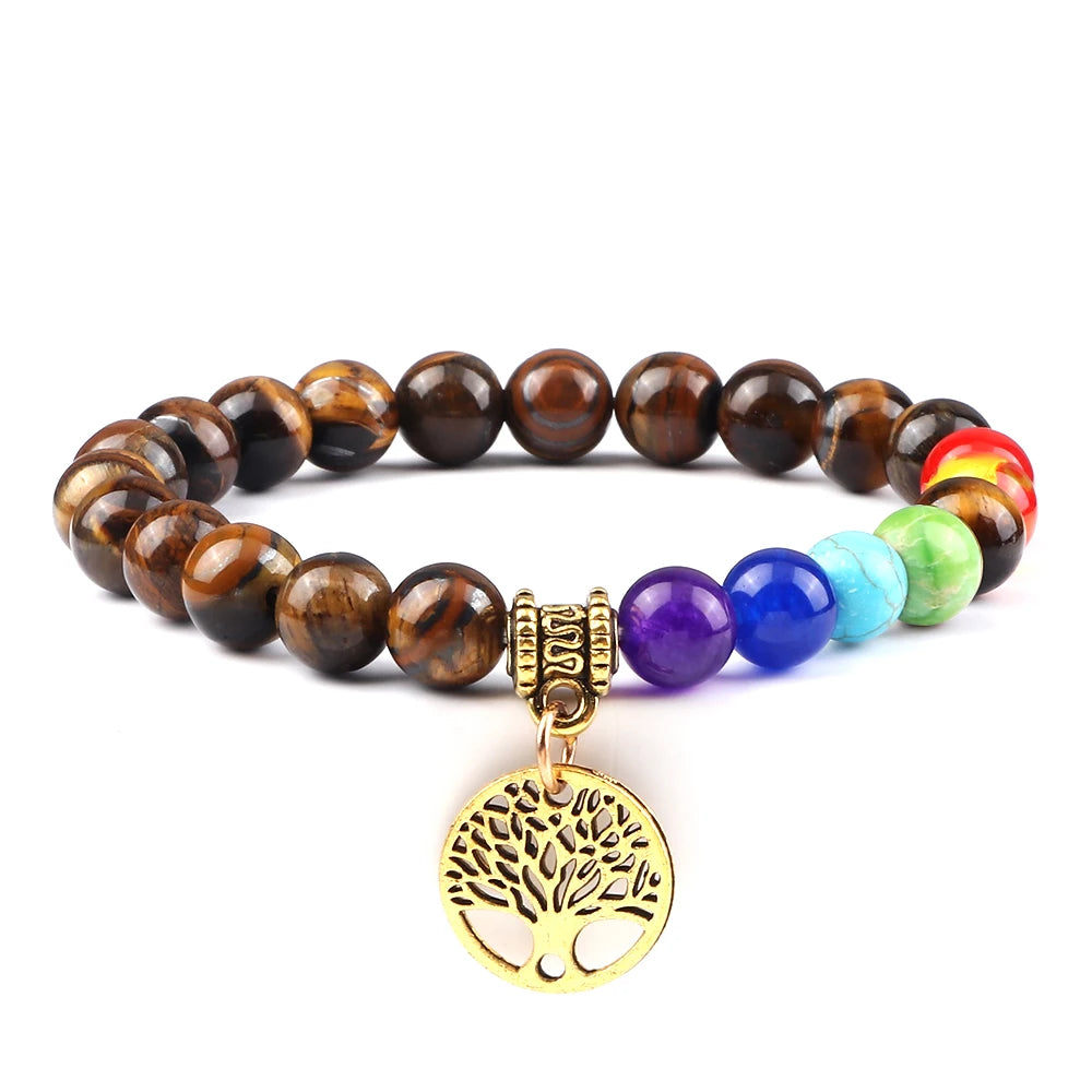 Bracelet perles Chakra - Unisexe