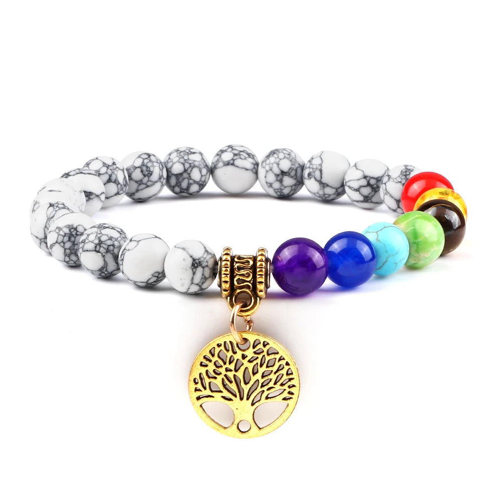 Bracelet perles Chakra - Unisexe
