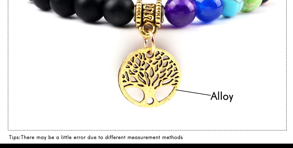 Bracelet perles Chakra - Unisexe