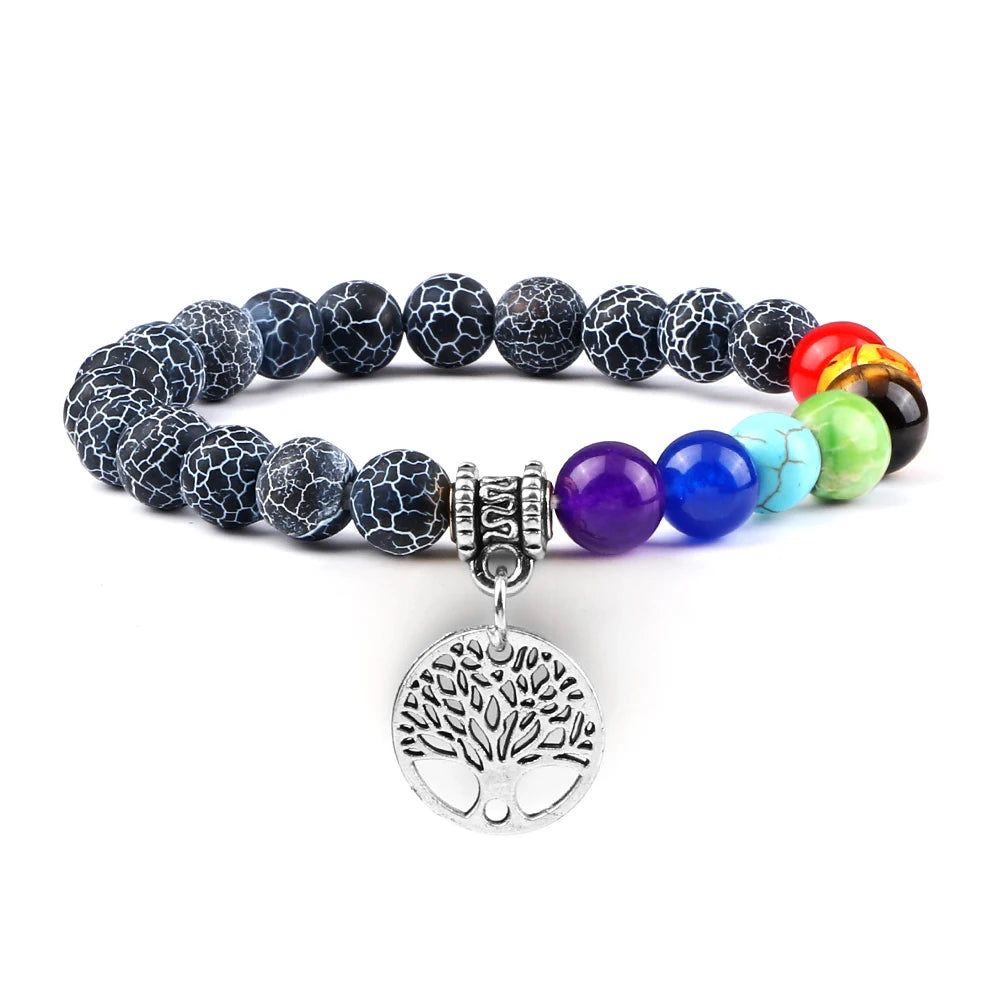 Bracelet perles Chakra - Unisexe
