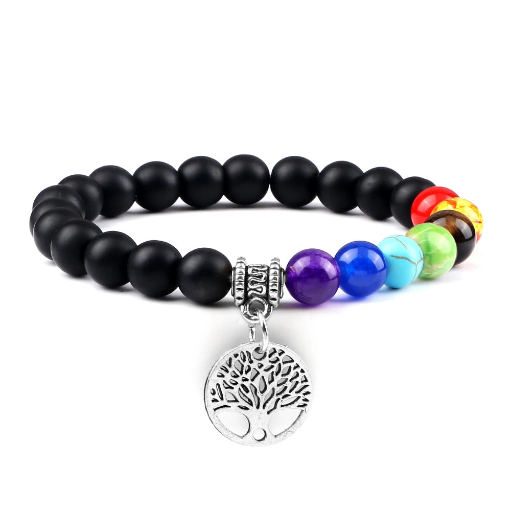 Bracelet perles Chakra - Unisexe