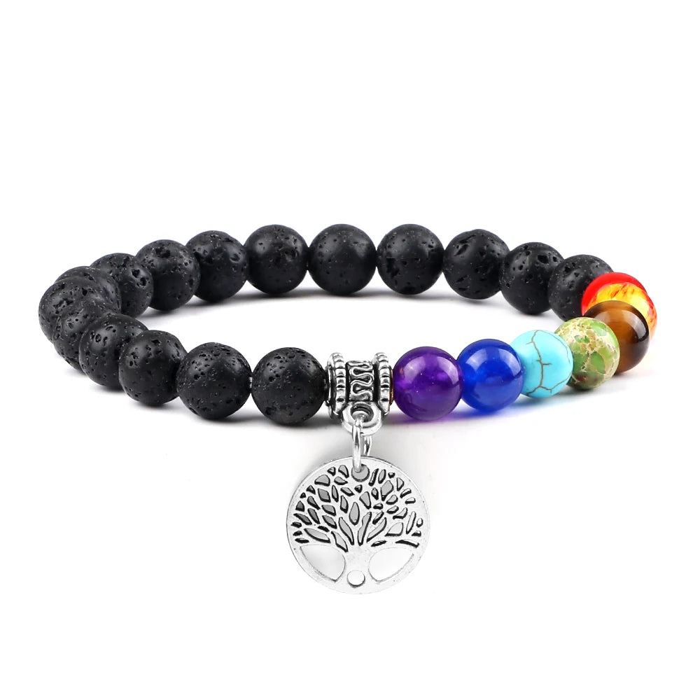 Bracelet perles Chakra - Unisexe