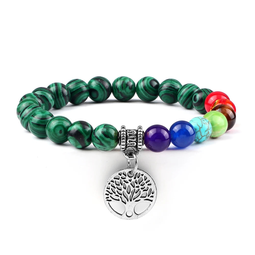 Bracelet perles Chakra - Unisexe