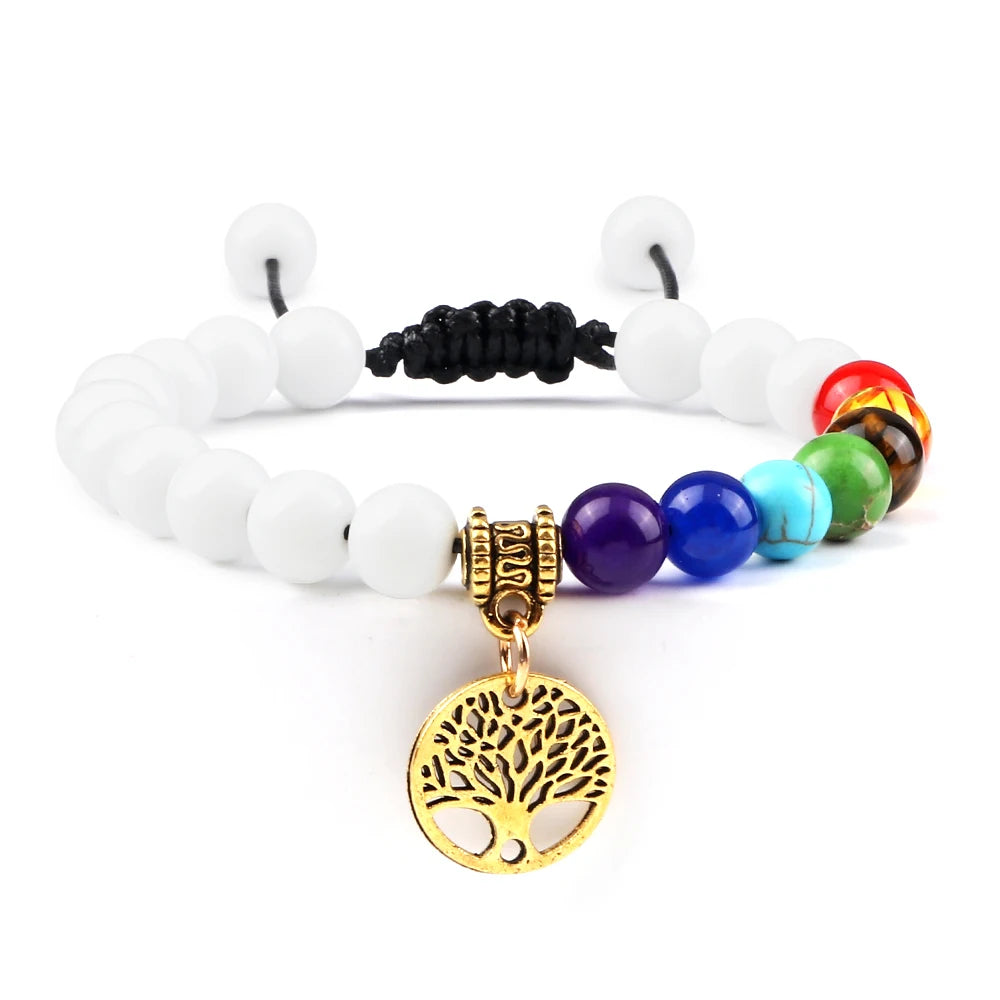 Bracelet perles Chakra - Unisexe