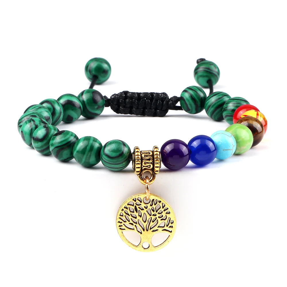 Bracelet perles Chakra - Unisexe