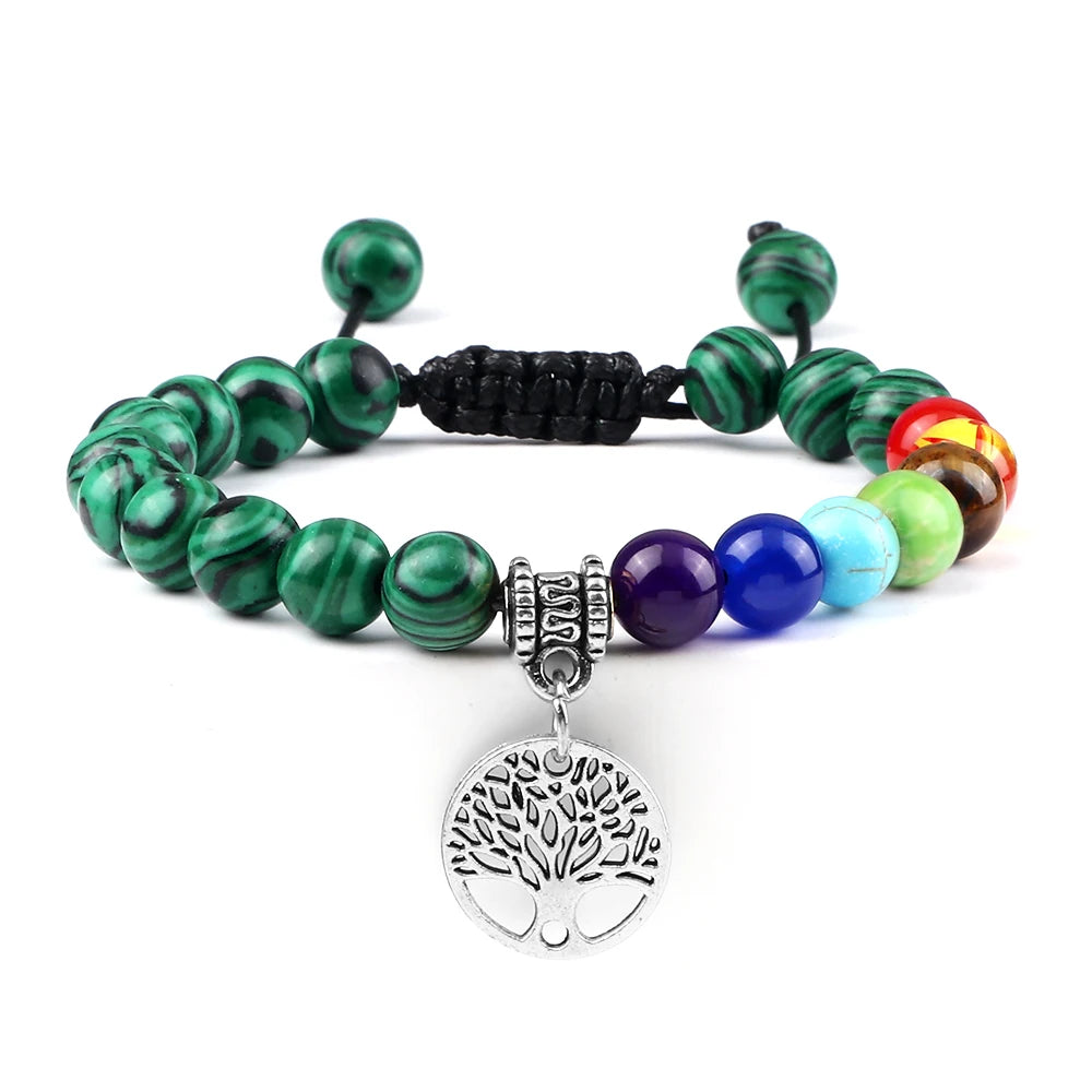 Bracelet perles Chakra - Unisexe