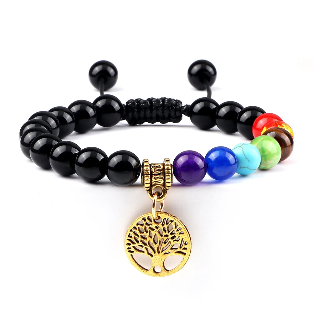 Bracelet perles Chakra - Unisexe