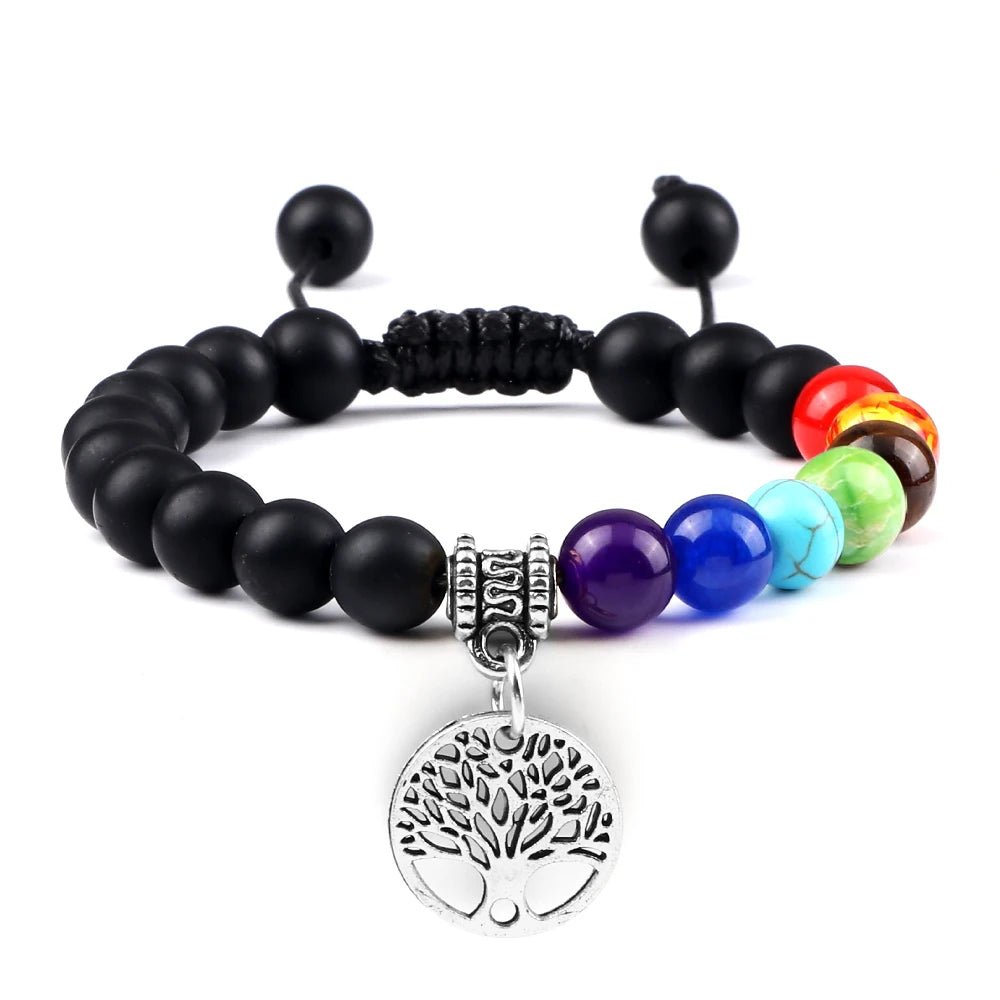 Bracelet perles Chakra - Unisexe