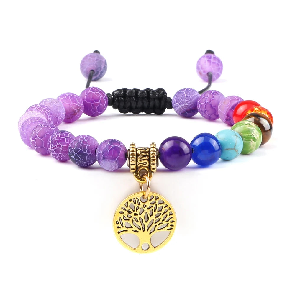Bracelet perles Chakra - Unisexe