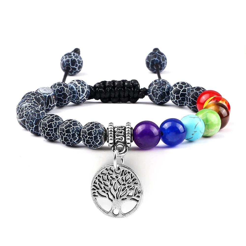 Bracelet perles Chakra - Unisexe