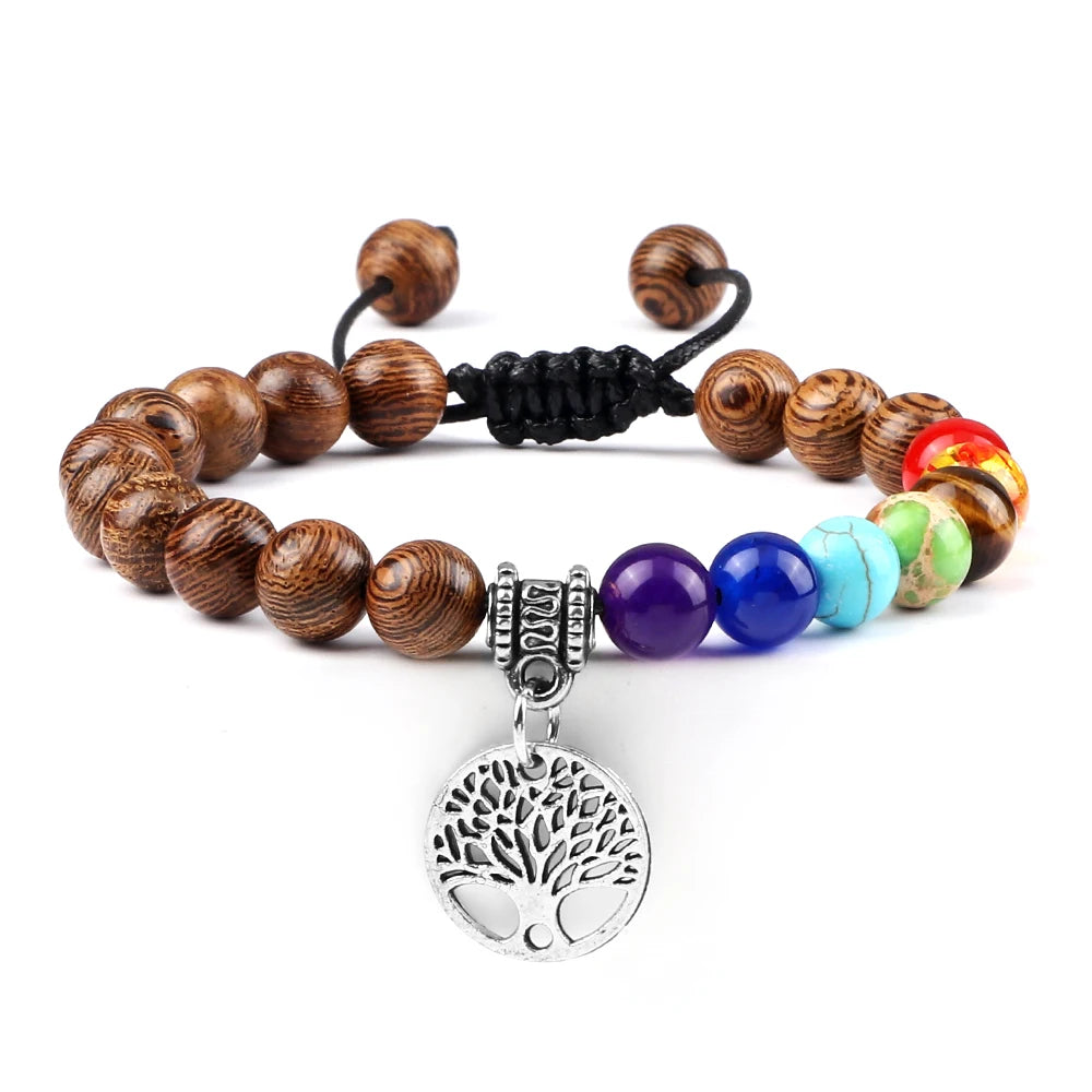 Bracelet perles Chakra - Unisexe