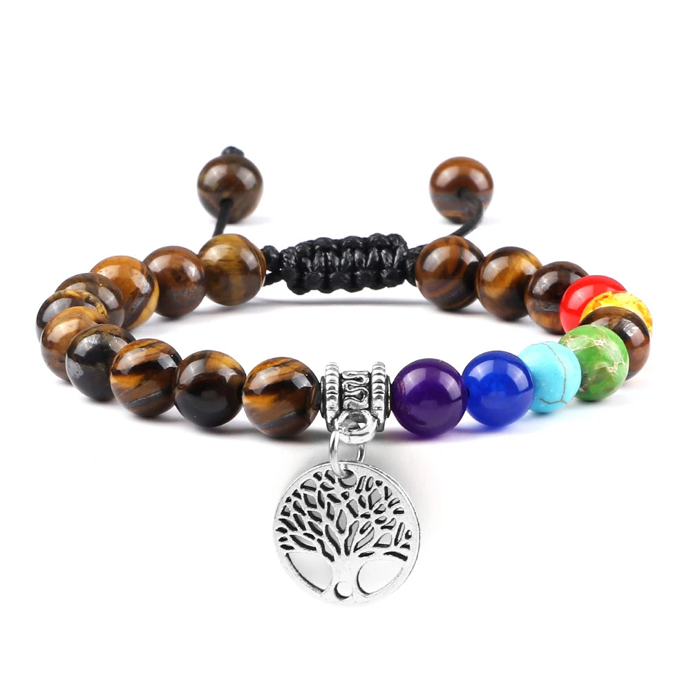 Bracelet perles Chakra - Unisexe