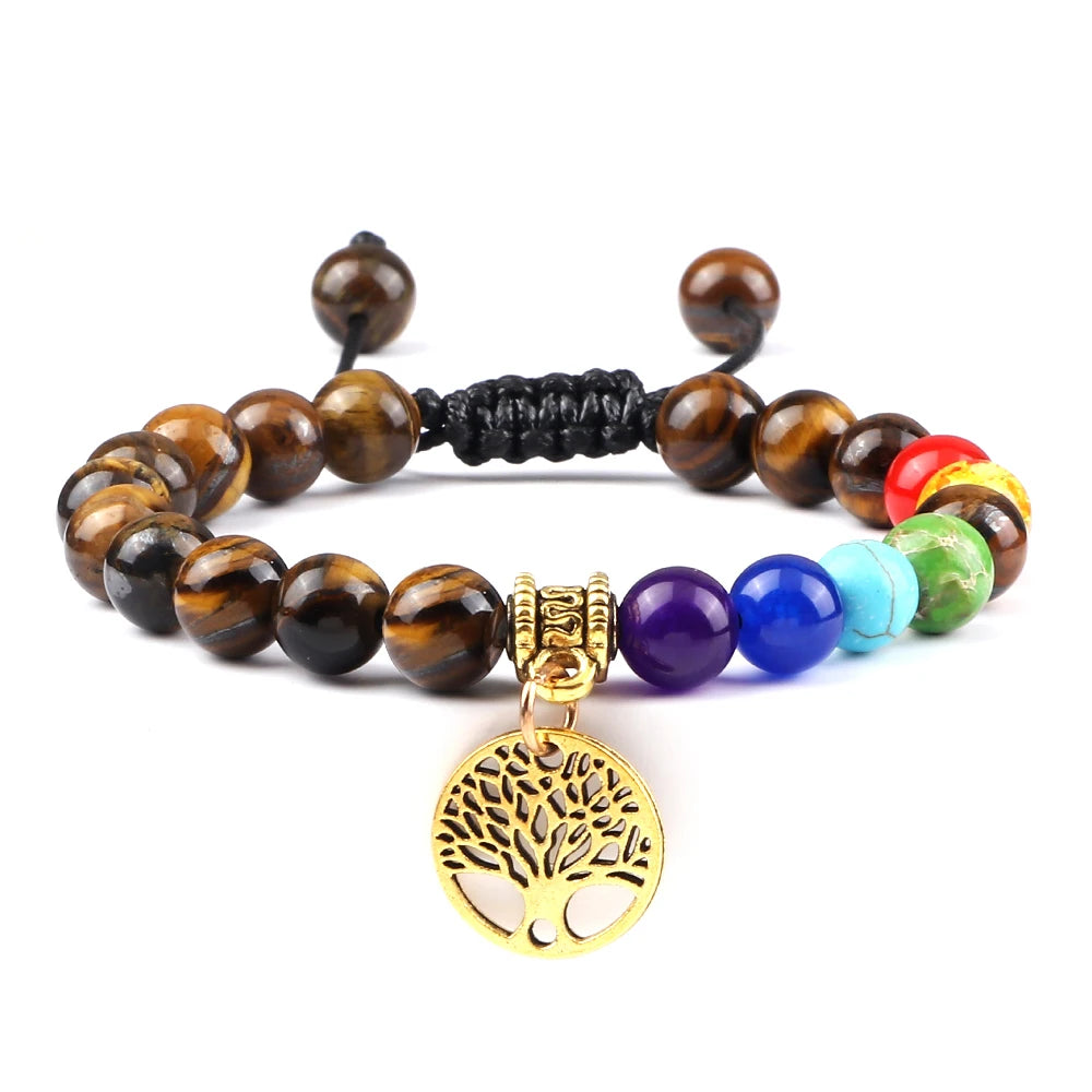 Bracelet perles Chakra - Unisexe