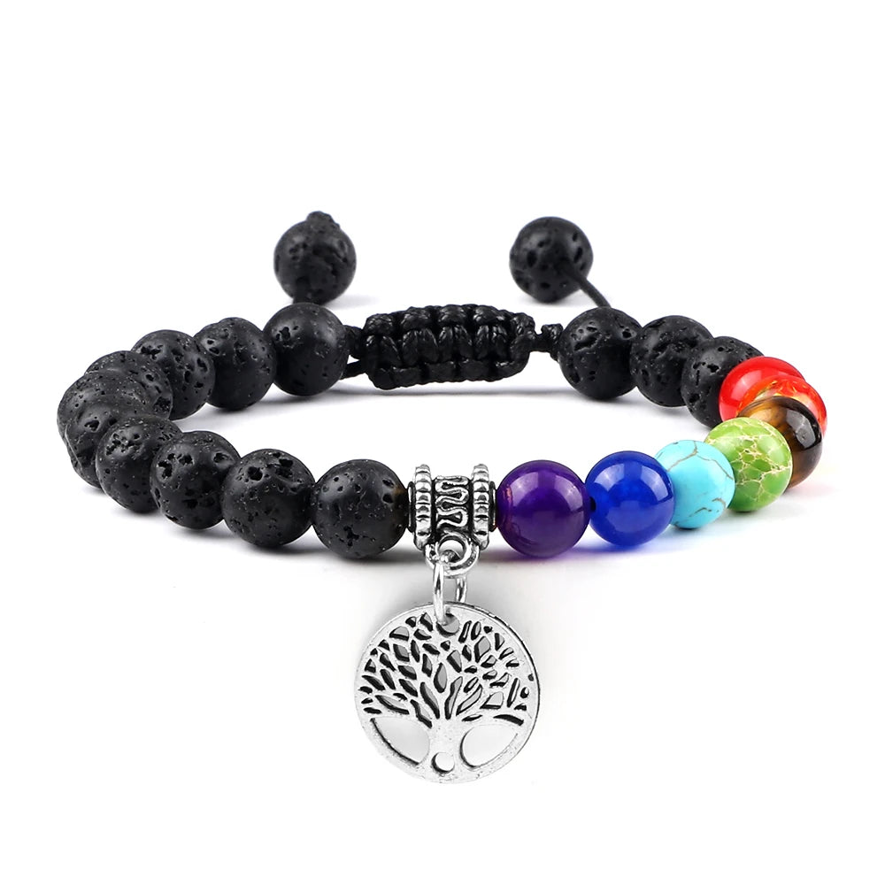Bracelet perles Chakra - Unisexe