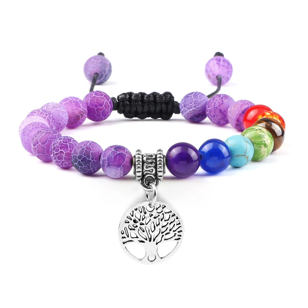 Bracelet perles Chakra - Unisexe